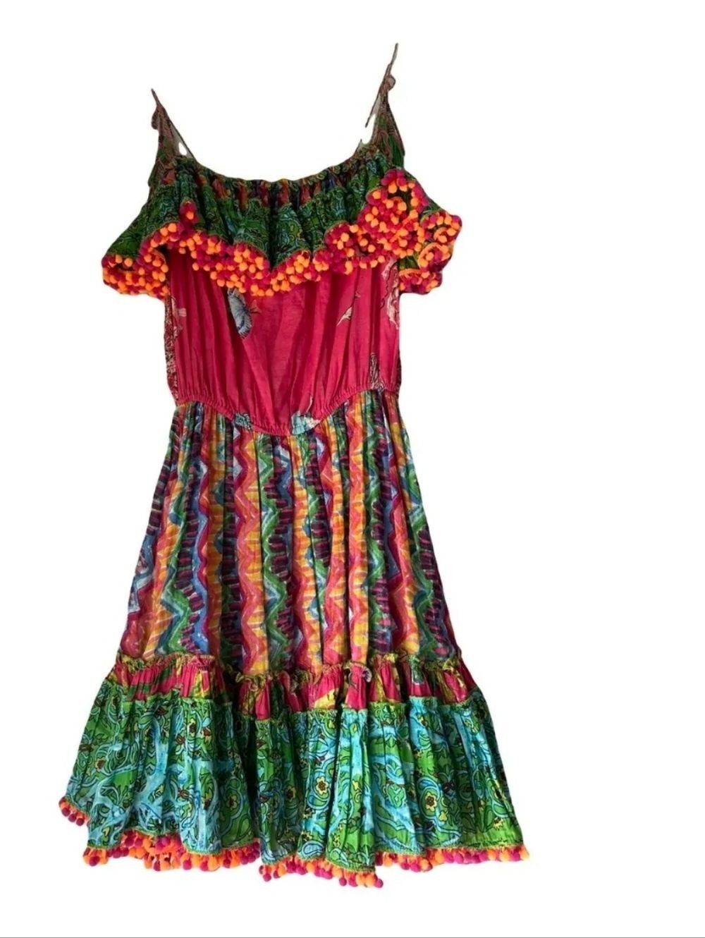 Antica Sartoria Positano Floral Mini Slip Dress OS